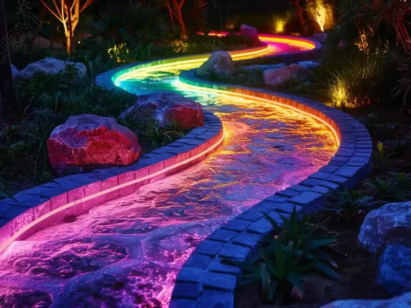 Rainbow-Pathway-Lighting
